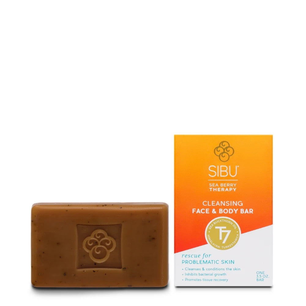 Sibu Sea Berry Therapy Cleansing Face & Body Bar Soap, 3.5 Oz